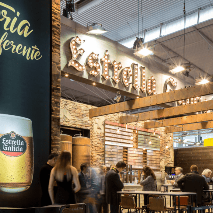 Decorado de Escenoset Espacios Efimeros hecho para Estrella Galicia